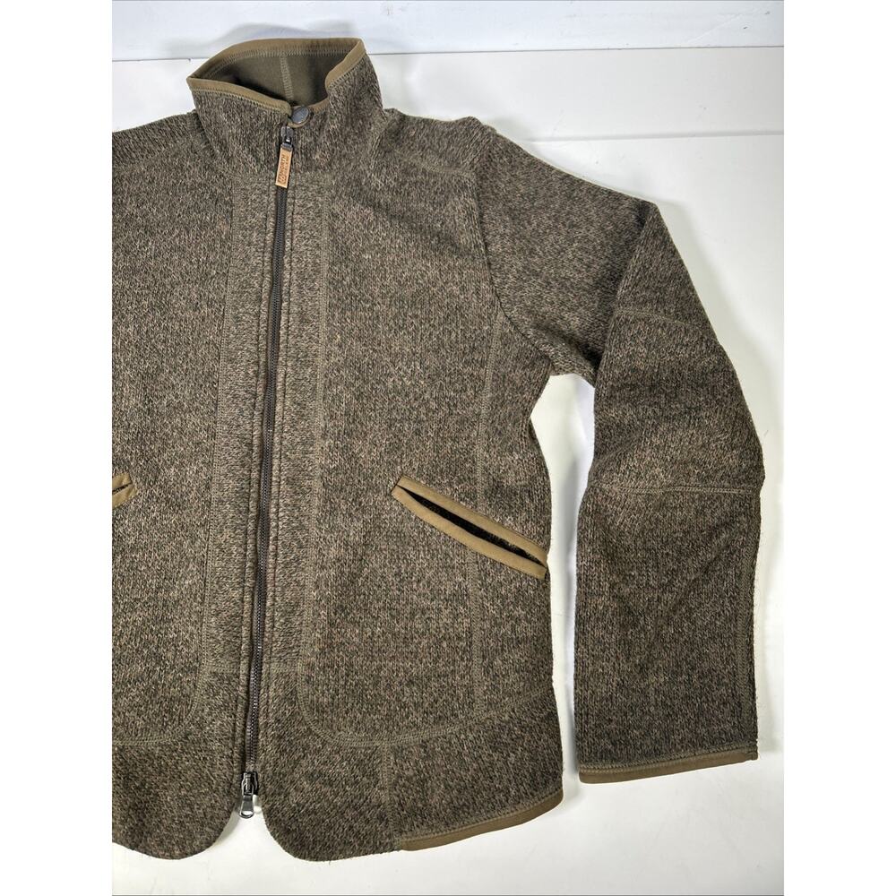 66 North Iceland Full Zip Gola Jacket Women’s M Wool Blend Brown Mock Neck - Picture 3 of 9